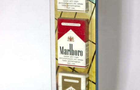 HoReCa ПОСМ табачные дисплеи акрил пластик подсветка POS дисплеи Алматы ADV Production производство рекламное агенство