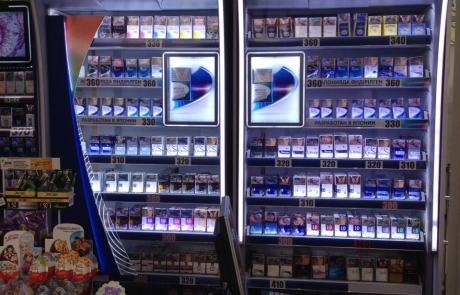 ADV Production сигаретные дисплеи черный рынок флэпы напольный диспенсер модульные сигаретные шкафы лайтбокс пушера промозона