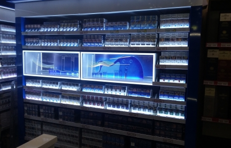 ADV Production сигаретные дисплеи черный рынок флэпы напольный диспенсер модульные сигаретные шкафы лайтбокс пушера литье