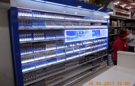 ADV Production сигаретные дисплеи черный рынок флэпы напольный диспенсер модульные сигаретные шкафы лайтбокс промозона пушер