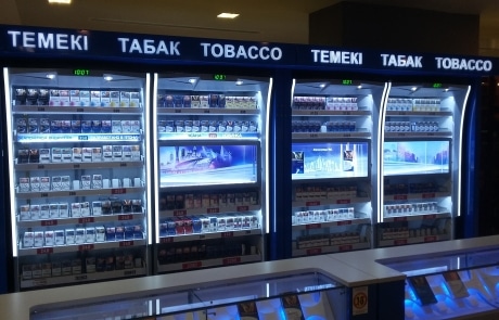 ADV Production, табачный шоп ин шоп, табачный шкафы, табачный отдел, производство табачного оборудования литье пластик метал